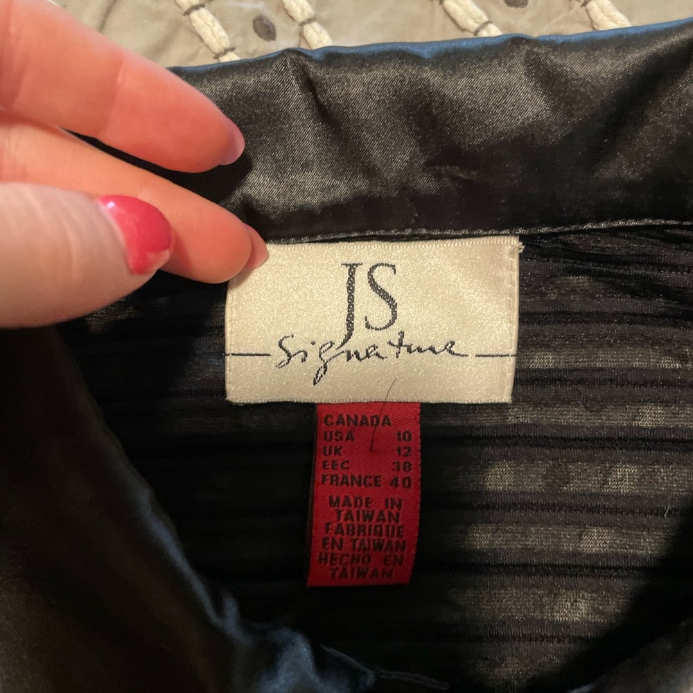 Js Signature Vintage Sheer Button Up - image 2
